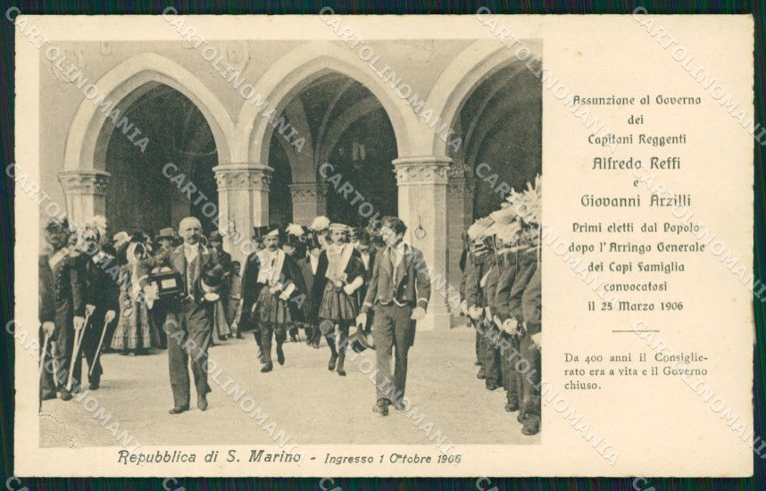 Rimini Repubblica di San Marino Capitani Reggenti cartolina QT0914 – fronte