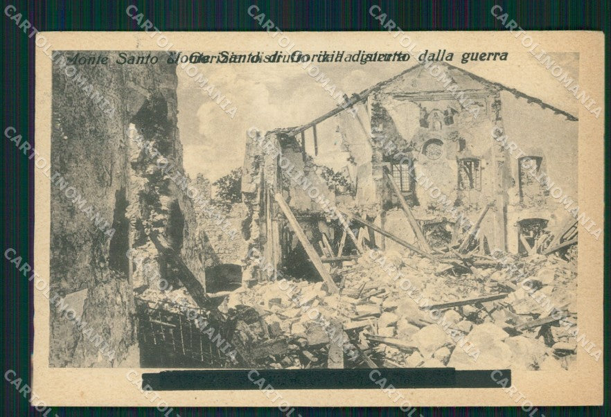 Gorizia Città Monte Santo Rovine Guerra cartolina QT0929 – fronte