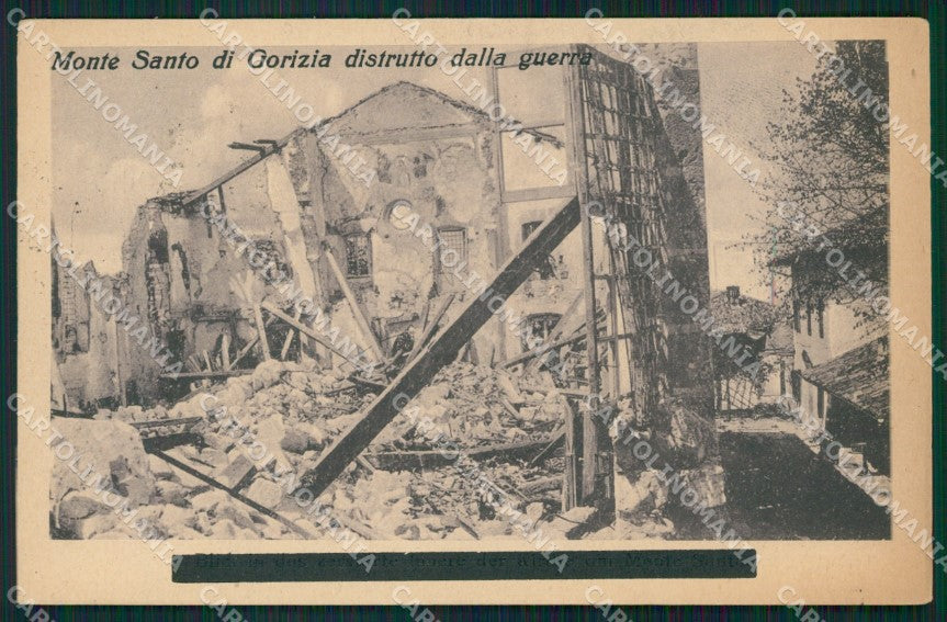 Gorizia Città Monte Santo Rovine Guerra cartolina QT0930 – fronte