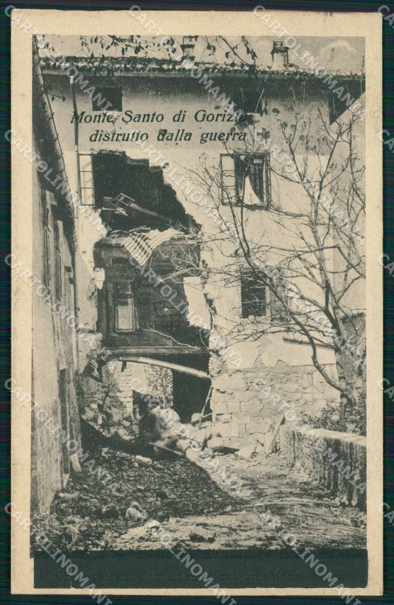 Gorizia Città Monte Santo Rovine Guerra cartolina QT0932 – fronte