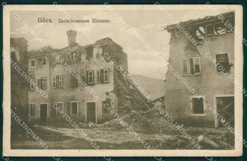 Gorizia Città Rovine Guerra cartolina QT0935 – fronte
