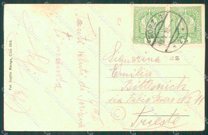 Gorizia Città Rovine Guerra PIEGHE cartolina QT0936 – retro