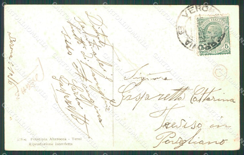 Gorizia Città PIEGHE cartolina QT0937 – retro