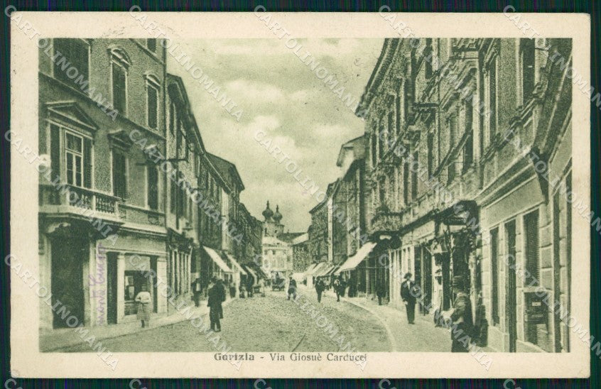 Gorizia Città PIEGHINA cartolina QT0941 – fronte