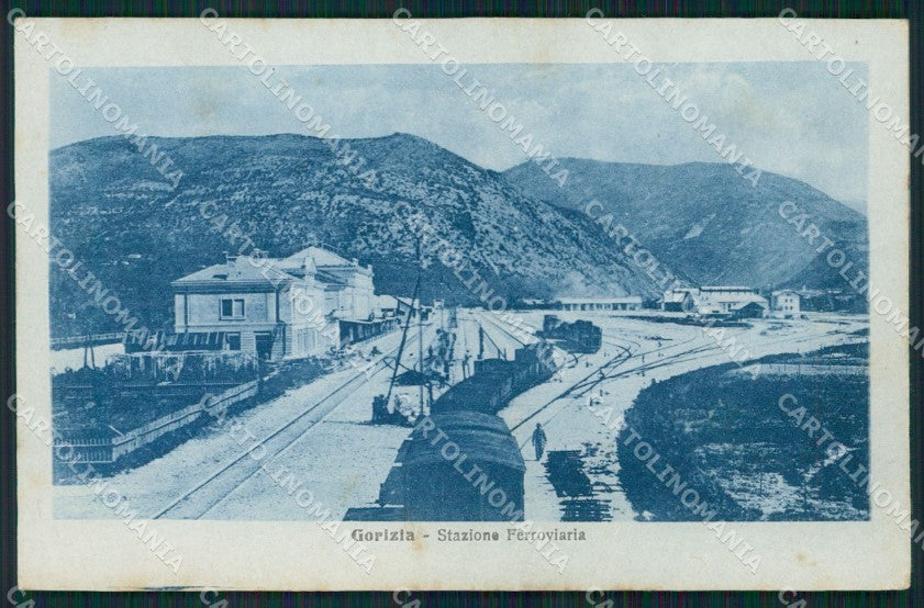Gorizia Città Stazione Treno cartolina QT0957 – fronte