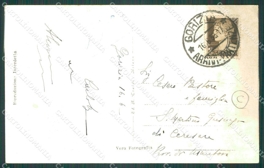 Gorizia Città Poste Foto cartolina QT0967 – retro