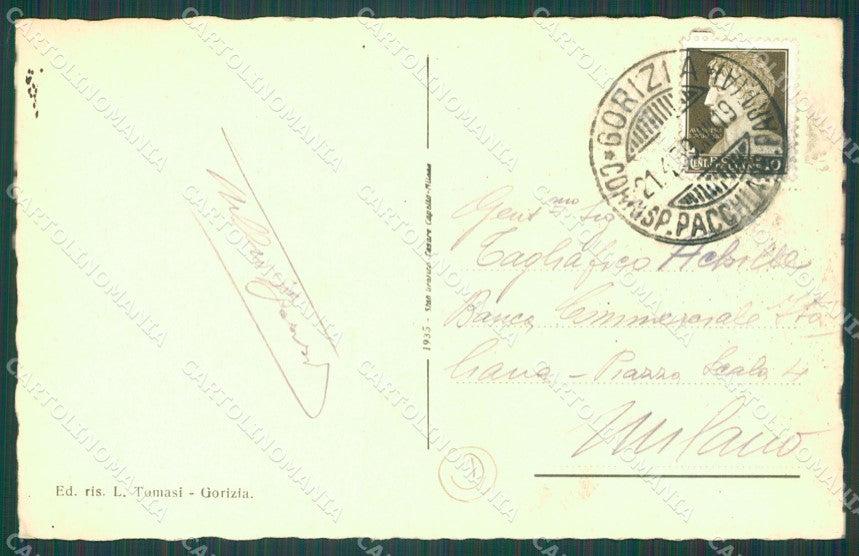 Gorizia Città Poste cartolina QT0974 – retro