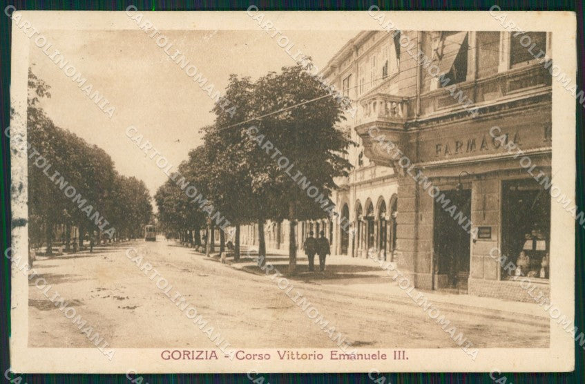 Gorizia Città Farmacia PIEGHINE cartolina QT0990 – fronte