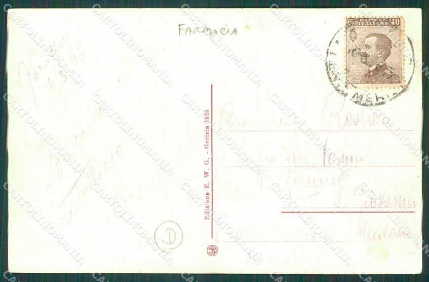 Gorizia Città Farmacia PIEGHINE cartolina QT0990 – retro