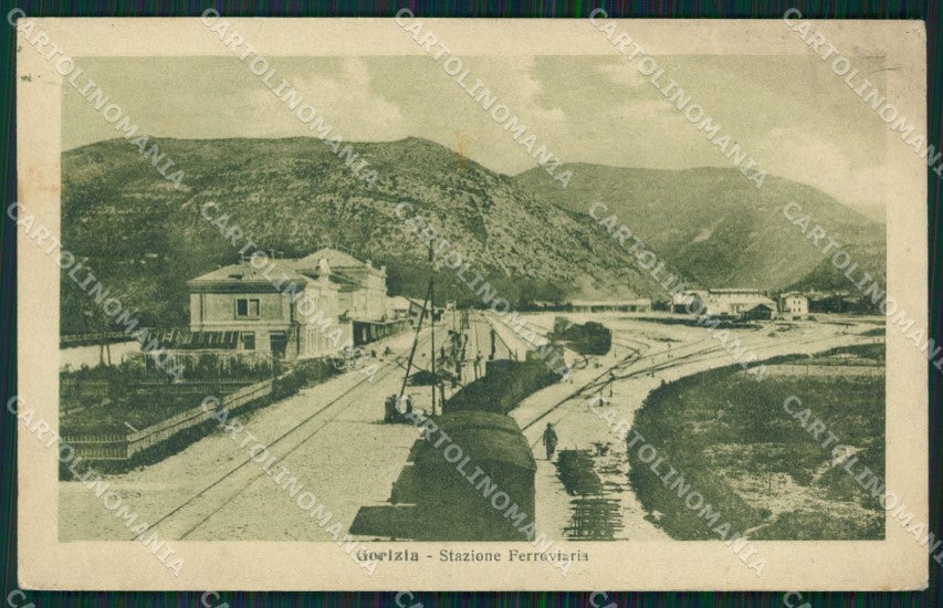 Gorizia Città Stazione Treno cartolina QT1003 – fronte