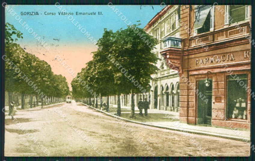 Gorizia Città Farmacia cartolina QT1006 – fronte