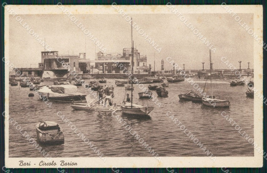 Bari Città Barche cartolina QT1030 – fronte