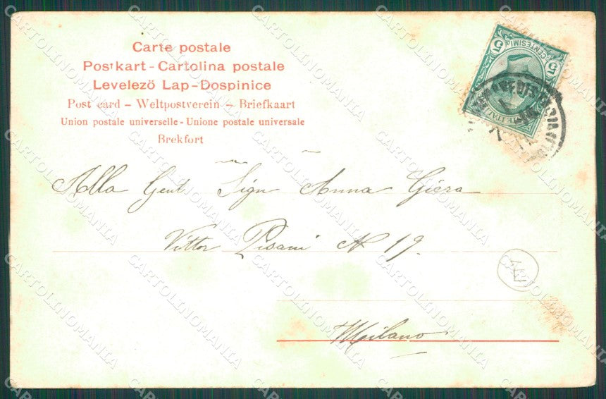 Napoli Castellammare di Stabia Varo Nave Vittorio Emanuele III cartolina QT1041 – retro