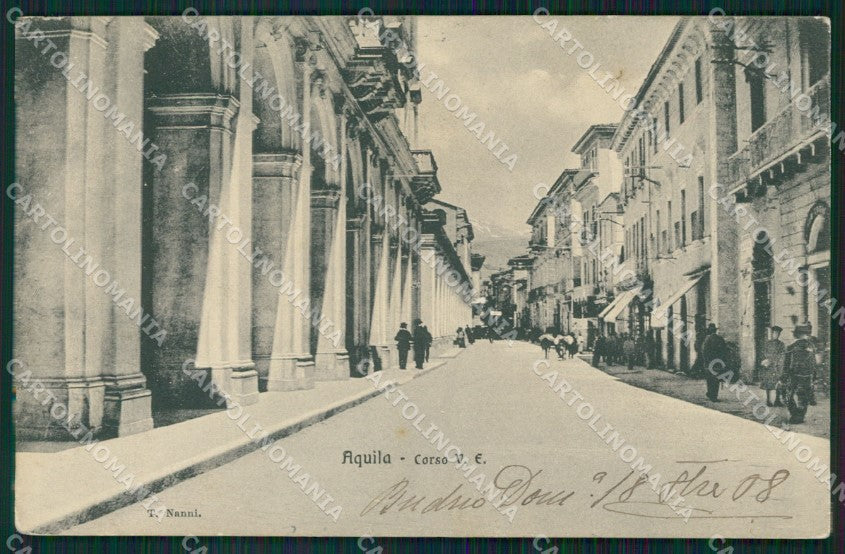 L'Aquila Città PIEGA cartolina QT1058 – fronte