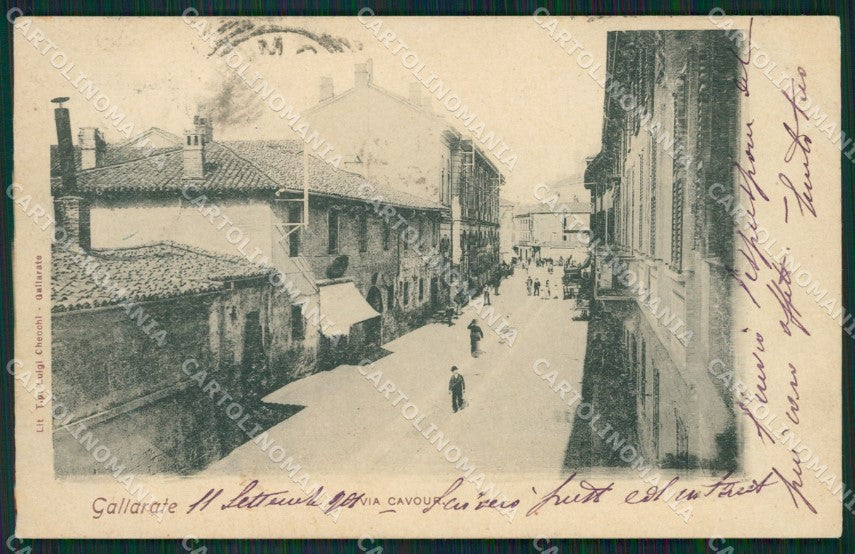 Varese Gallarate PIEGA cartolina QT1068 – fronte