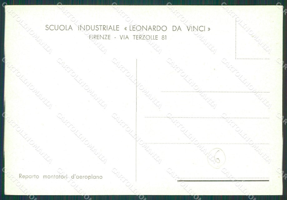 Firenze Città Aviazione FG cartolina QT1073 – retro