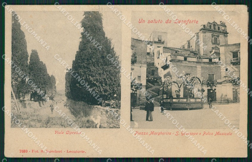 Enna Leonforte ABRASA cartolina QT1074 – fronte