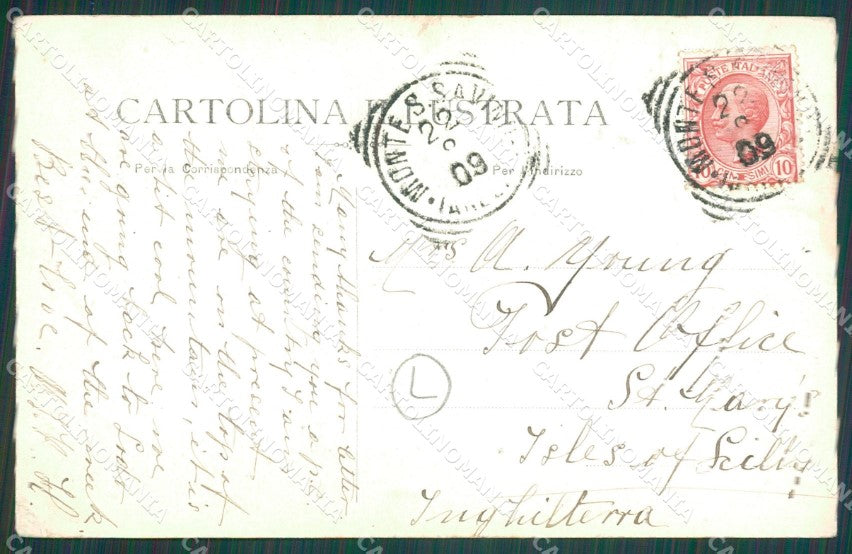 Arezzo Monte San Savino PIEGHINE cartolina QT1080 – retro