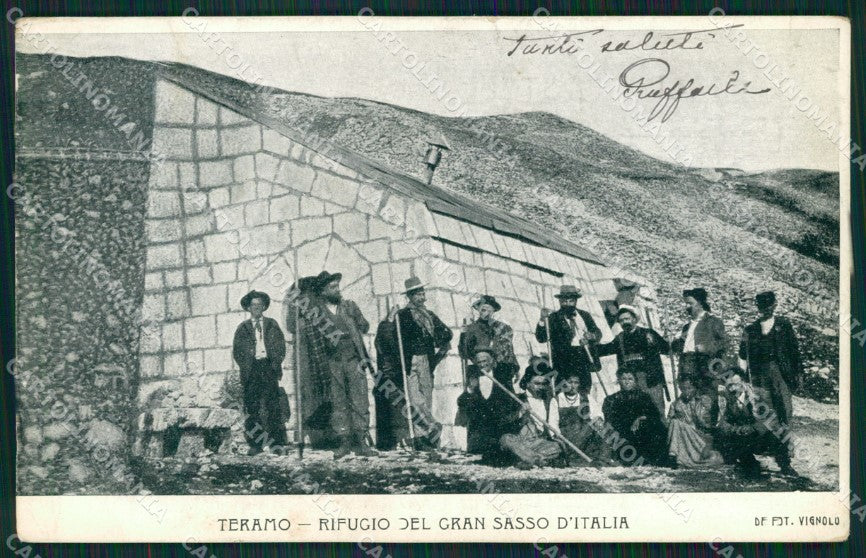 Teramo Gran Sasso Rifugio di cartolina QT1081 – fronte