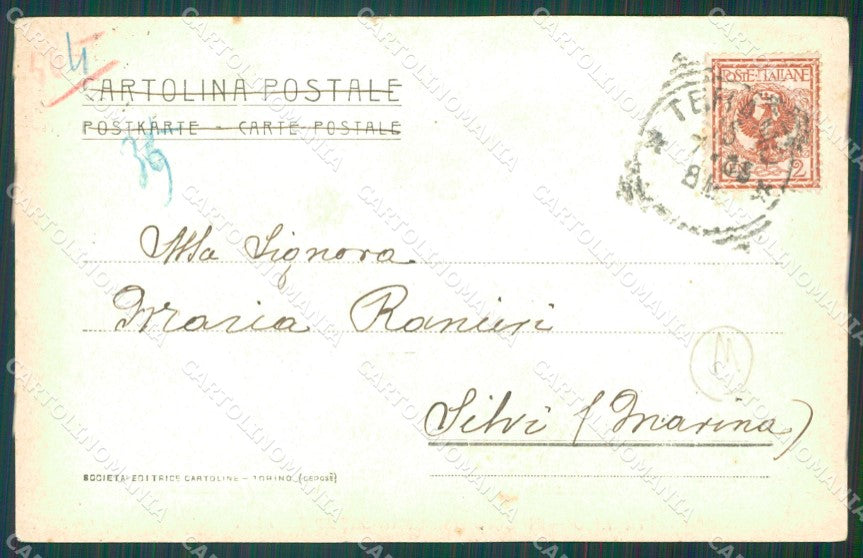 Teramo Gran Sasso Rifugio di cartolina QT1081 – retro