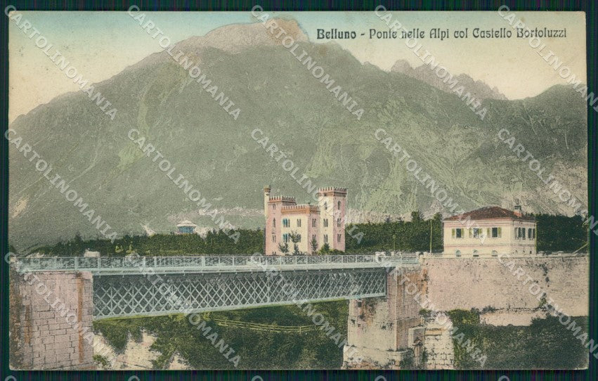 Belluno città PIEGHINA cartolina QT1103 – fronte