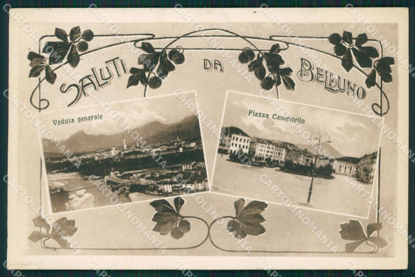 Belluno città Saluti da cartolina QT1113 – fronte