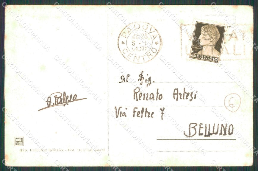Belluno città Militari cartolina QT1123 – retro