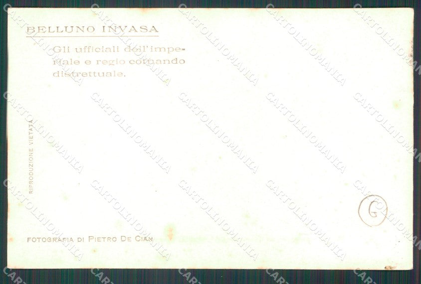 Belluno città Militari Foto cartolina QT1131 – retro