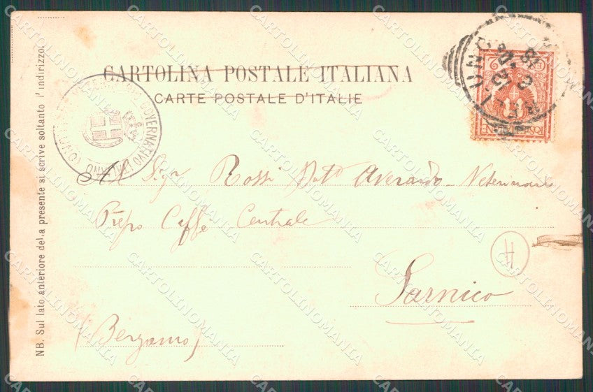 Belluno città PIEGHINA cartolina QT1133 – retro