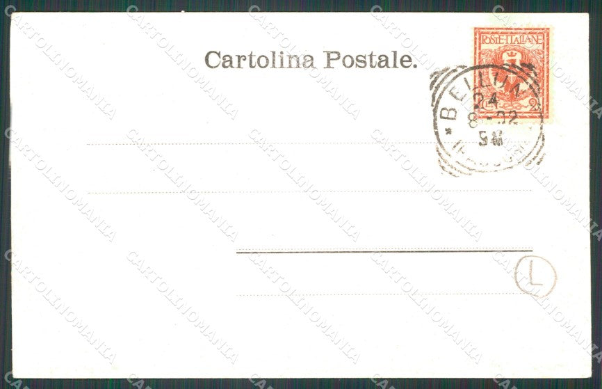 Belluno città cartolina QT1146 – retro