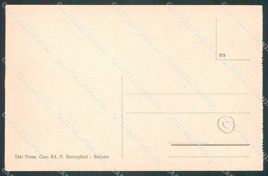 Belluno Agordino Villaggio Ronch Sasso della Murada cartolina QT1153 – retro