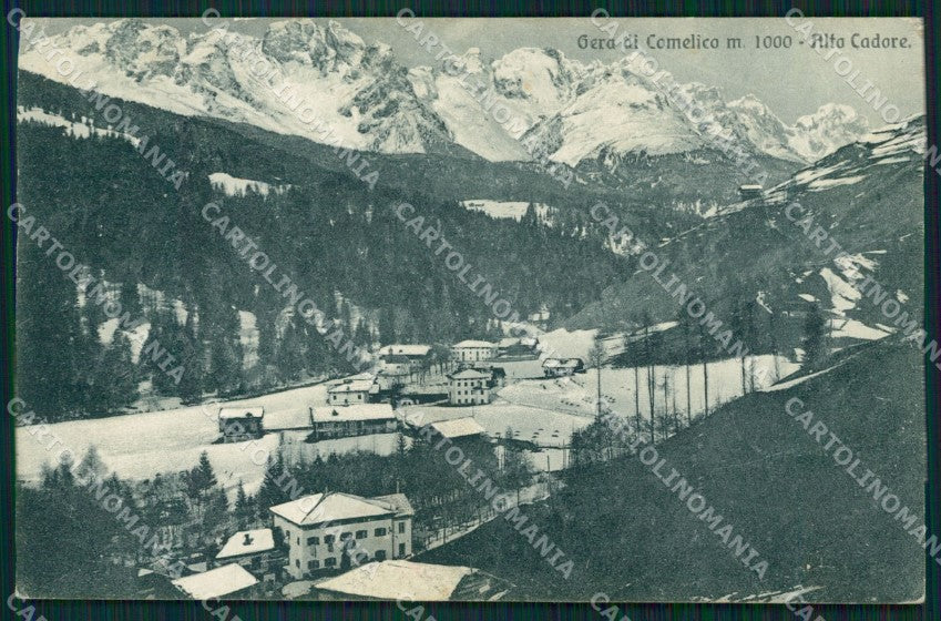 Belluno San Nicolò di Comelico Gera di Nevicata cartolina QT1158 – fronte