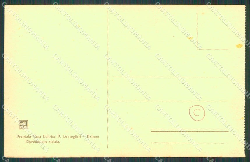 Belluno San Vito di Cadore Monte Pelmo cartolina QT1174 – retro