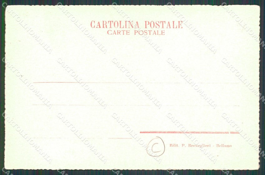 Belluno città Costumi cartolina QT1175 – retro