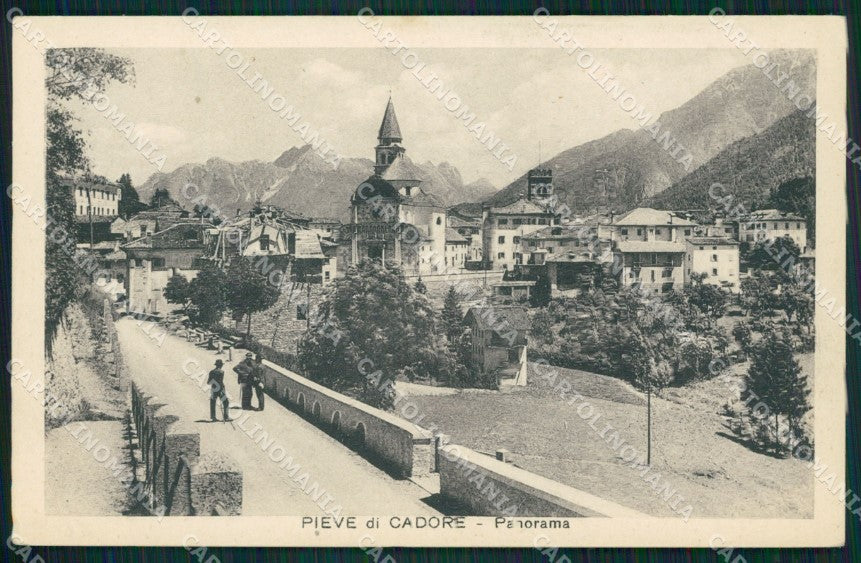 Belluno Pieve di Cadore cartolina QT1184 – fronte