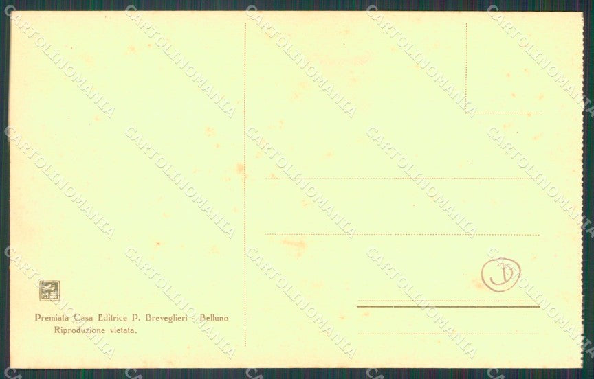 Belluno Auronzo di Cadore Gogna di cartolina QT1191 – retro