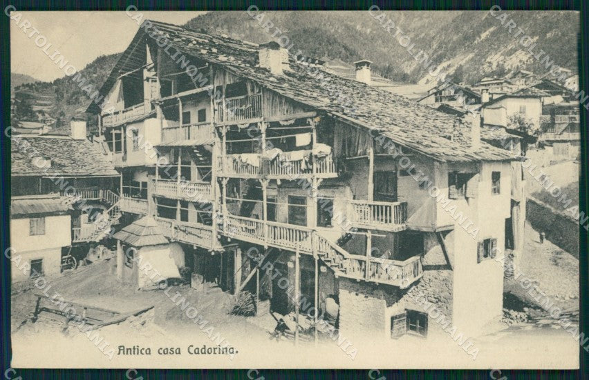 Belluno città Casa Cadorina cartolina QT1196 – fronte