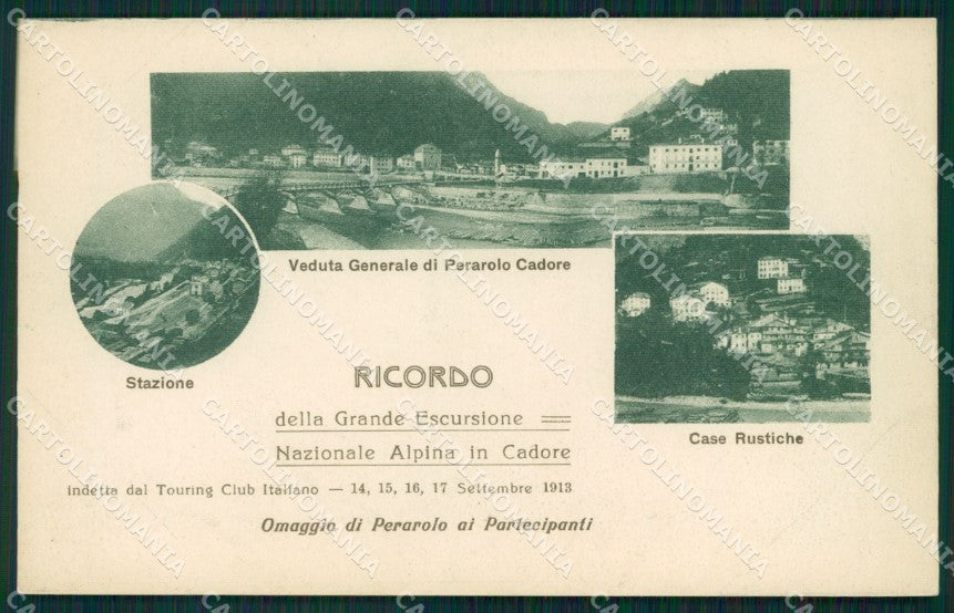 Belluno Perarolo di Cadore cartolina QT1205 – fronte