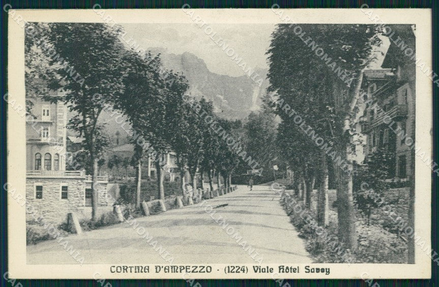 Belluno Cortina d'Ampezzo cartolina QT1212 – fronte