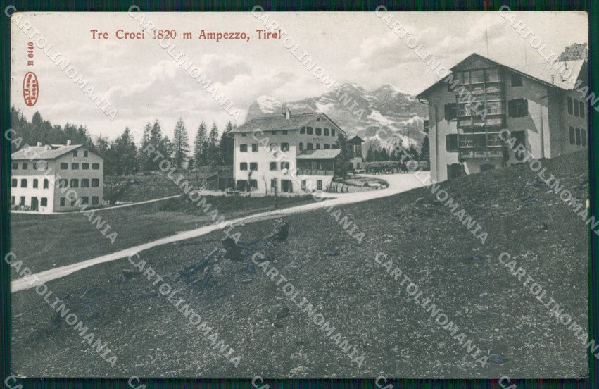 Belluno Cortina d'Ampezzo Tre Croci cartolina QT1213 – fronte