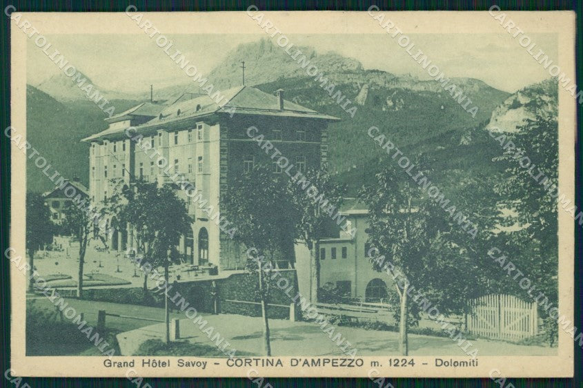 Belluno Cortina d'Ampezzo cartolina QT1214 – fronte