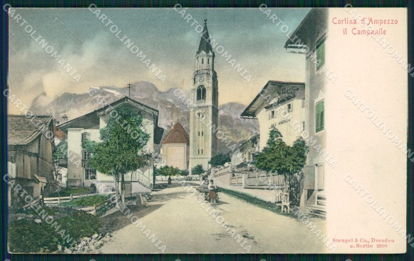 Belluno Cortina d'Ampezzo cartolina QT1216 – fronte