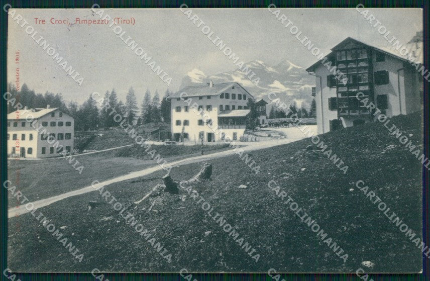 Belluno Cortina d'Ampezzo Tre Croci cartolina QT1224 – fronte