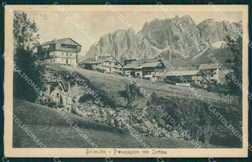 Belluno Cortina d'Ampezzo Monte Pomagagnon cartolina QT1226 – fronte