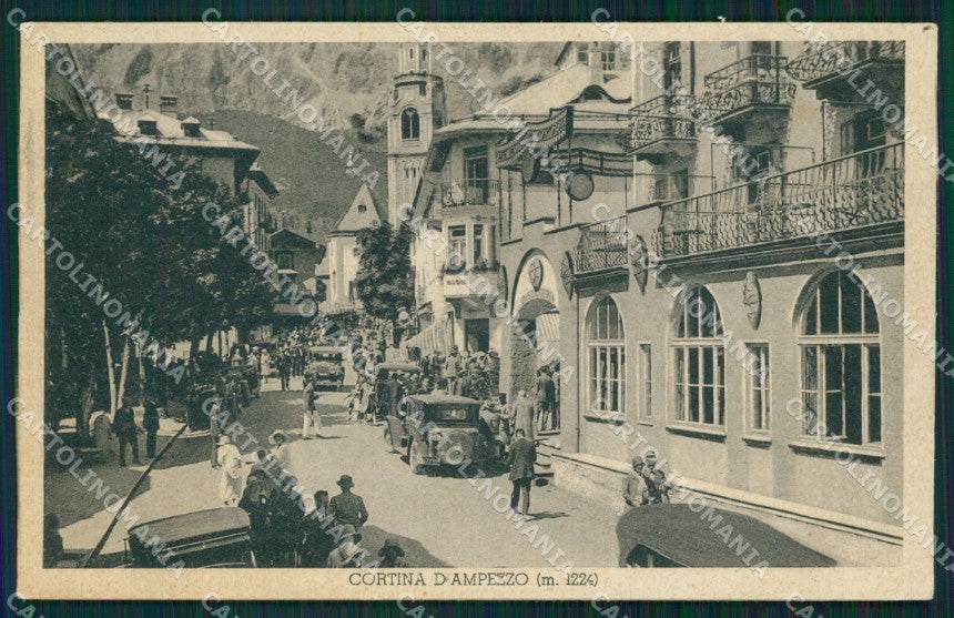 Belluno Cortina d'Ampezzo Auto cartolina QT1239 – fronte