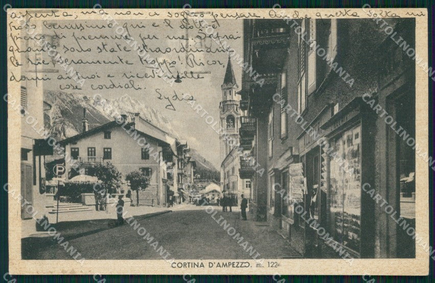 Belluno Cortina d'Ampezzo cartolina QT1241 – fronte