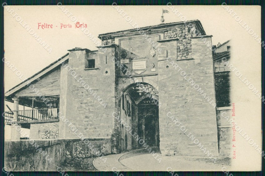 Belluno Feltre Porta Oria cartolina QT1252 – fronte