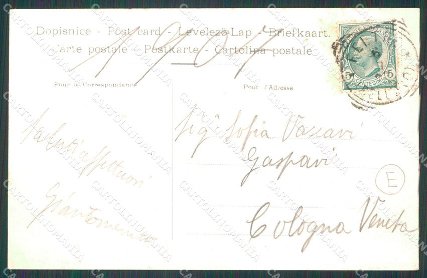 Belluno Feltre cartolina QT1257 – retro