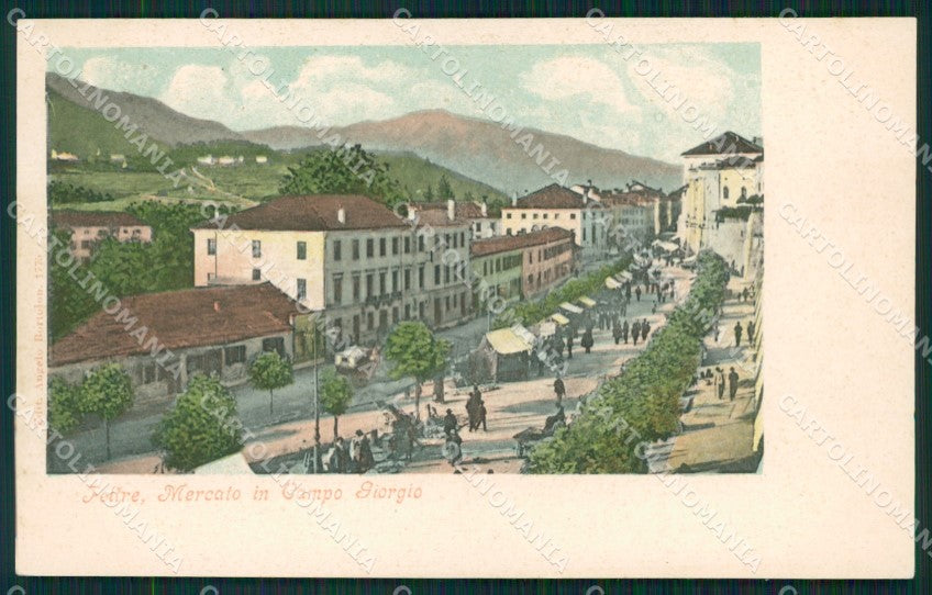 Belluno Feltre Campogiorgio Mercato cartolina QT1272 – fronte