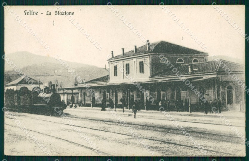 Belluno Feltre Stazione Treno cartolina QT1283 – fronte
